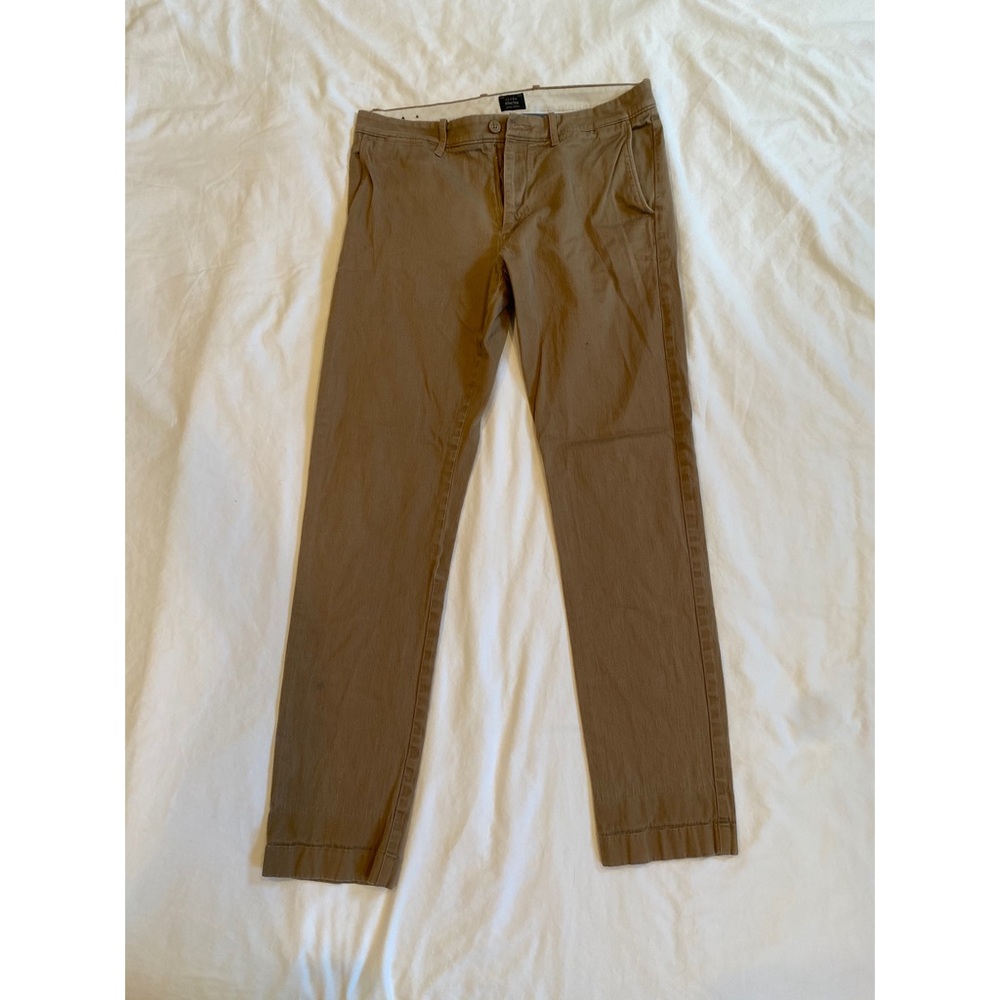 J Crew 484 Slim Tan Chino Pants